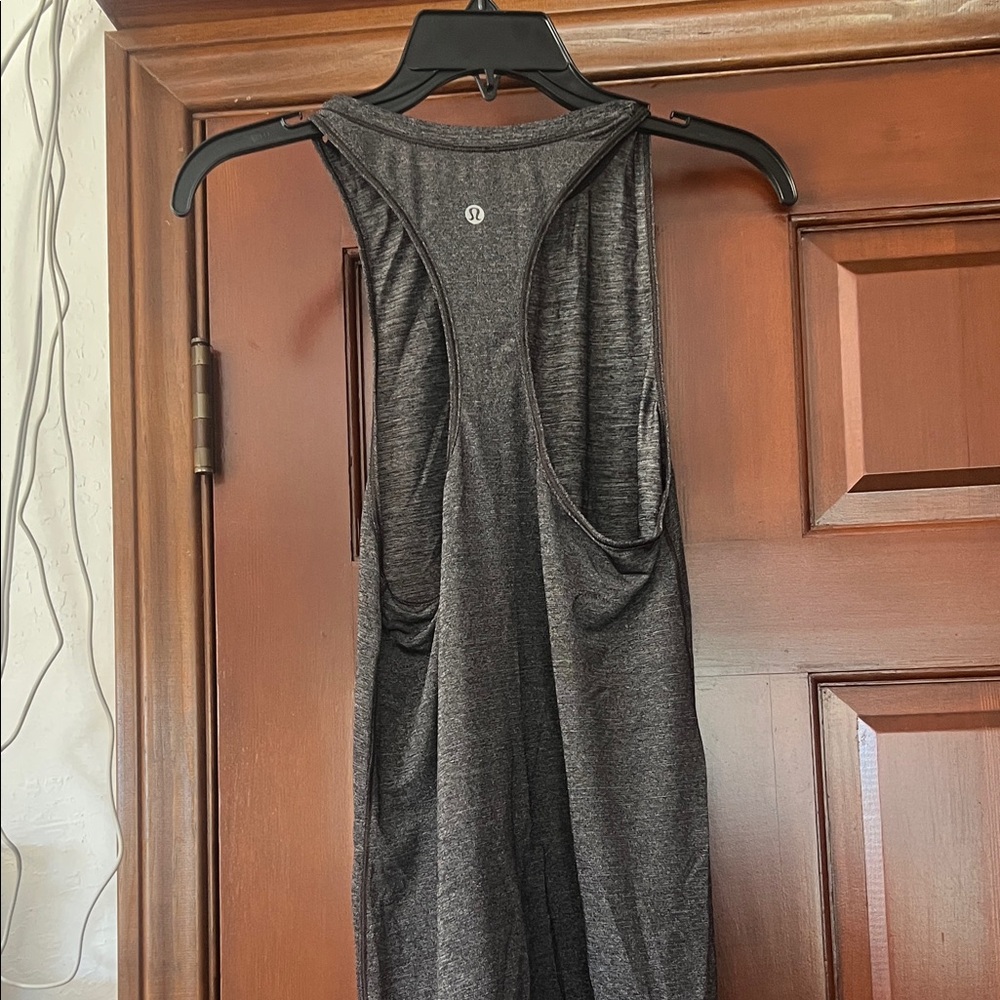 Lululemon Grey tank PTP 16” - Picture 2 of 2